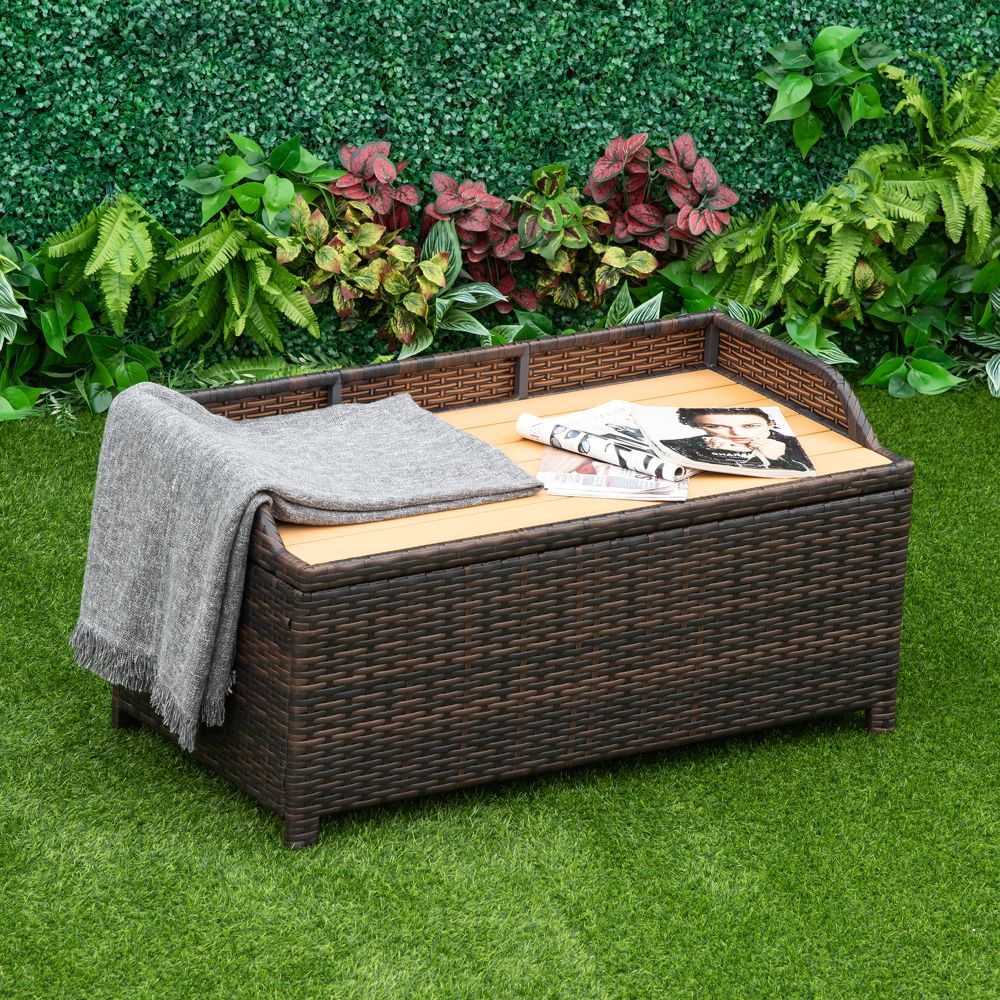 Rattan Garden Storage with storage