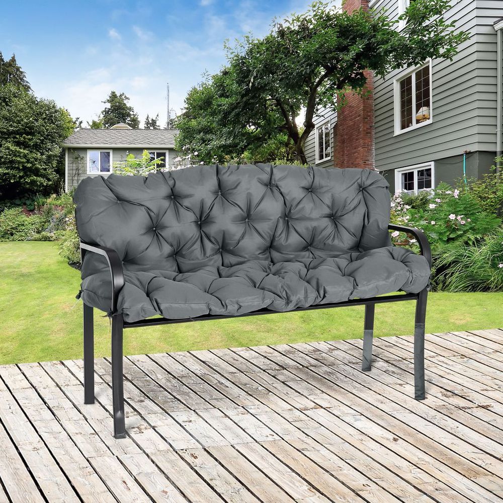 3 Seater Garden Bench Cushion with ties