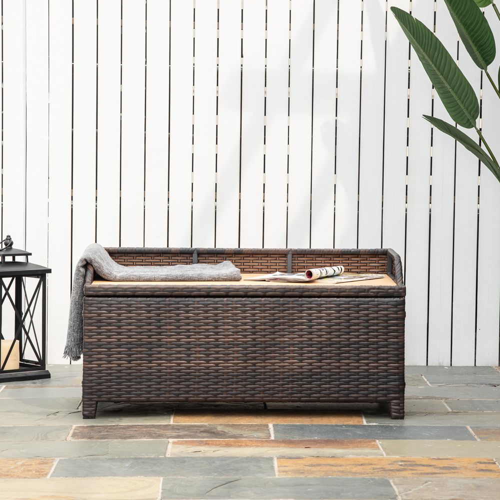 Rattan Garden Storage with storage