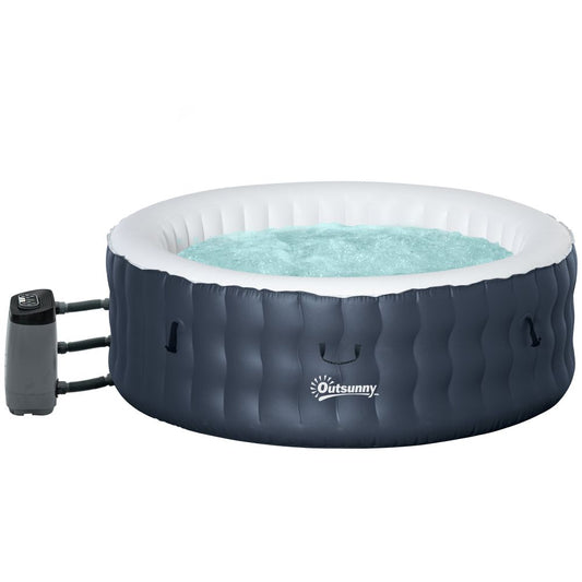 Round Inflatable 4 person Hot Tub with cover and pump