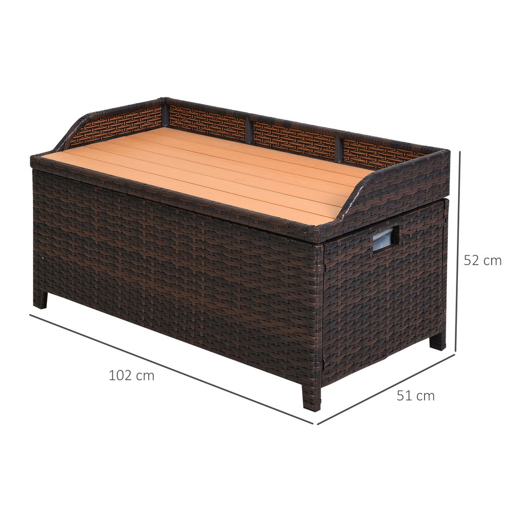 Rattan Garden Storage with storage