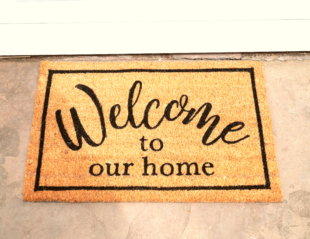 Coir Doormat with "Welcome To Our Home"