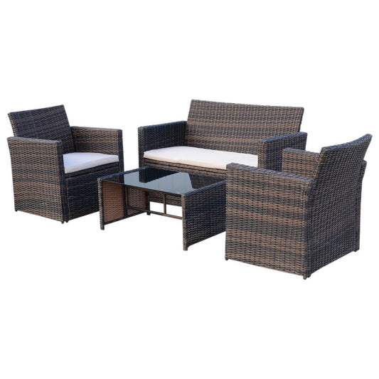 Four piece garden Rattan Wicker Sofa