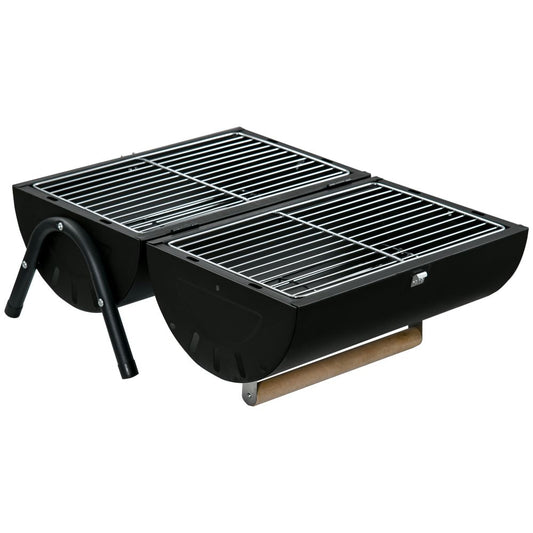 Garden Charcoal BBQ Cooker Portable Camping Tabletop Barbecue Grill